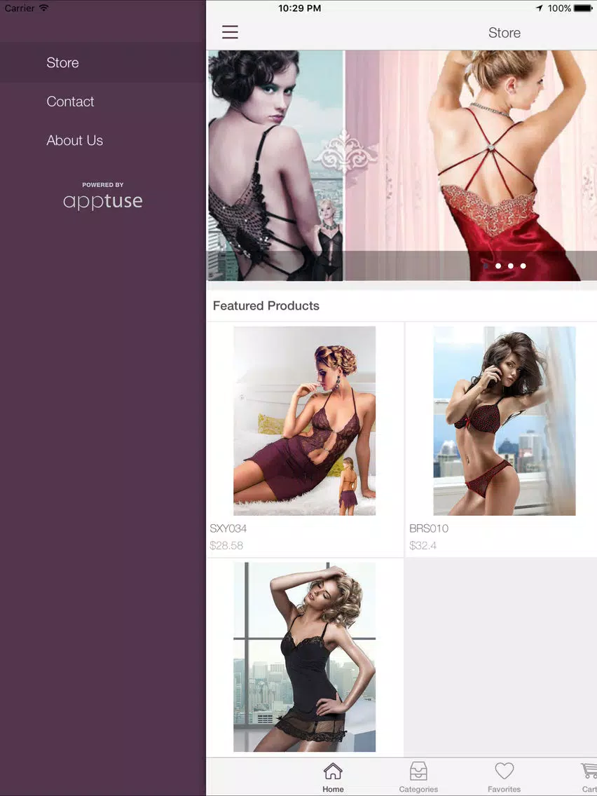 Lovita Lingerie for Woman iPad 应用截图