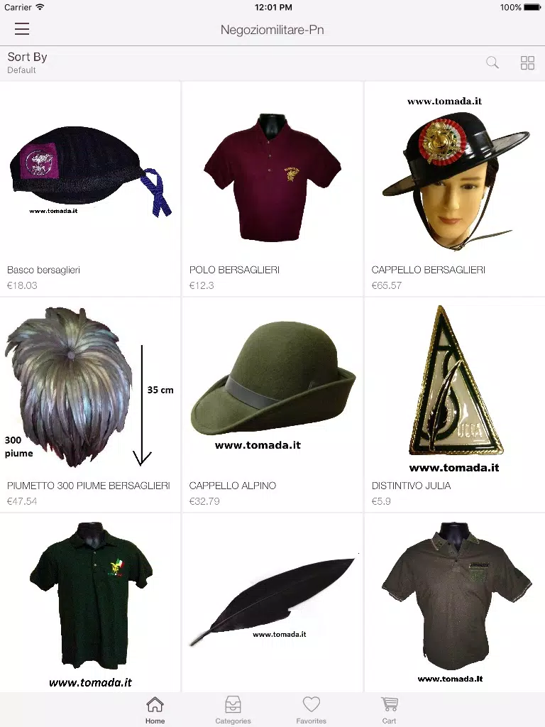 Negozio Militare PN iPad  স্ক্রিনশট