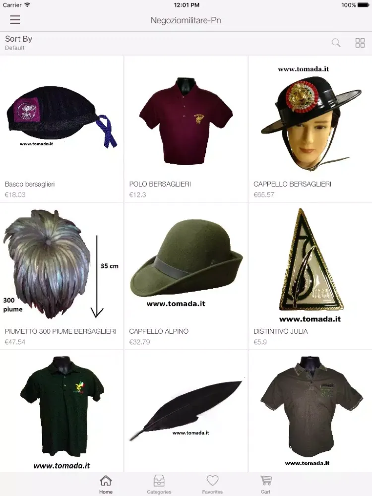 Negozio Militare PN iPad 应用截图