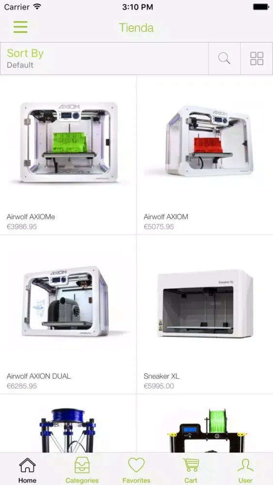 Tangkapan layar Impresoras3D.com