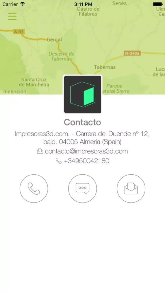 Tangkapan layar Impresoras3D.com