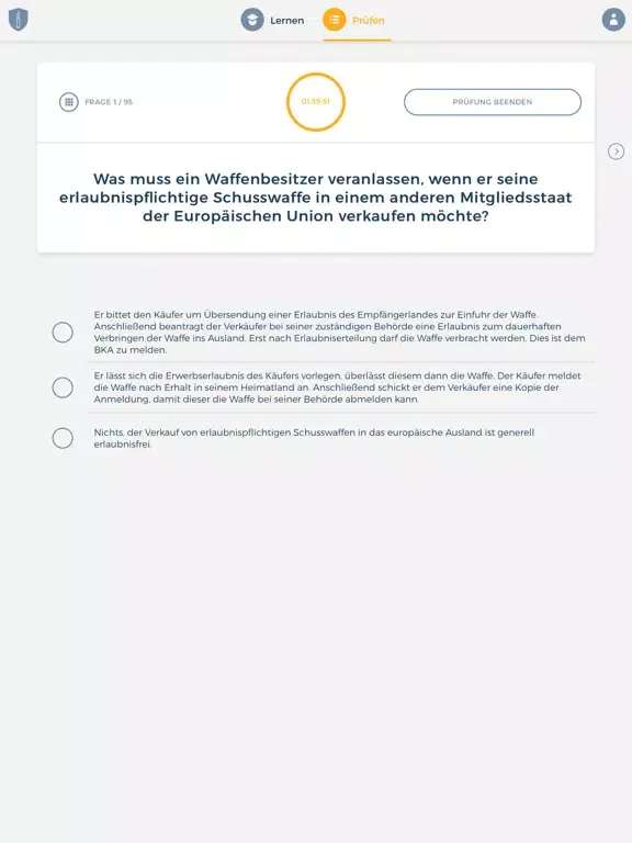 Waffensachkunde Sportschütze iPad  스크린샷