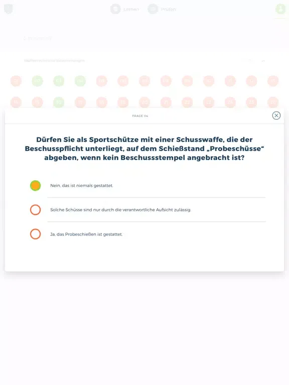 Waffensachkunde Sportschütze iPad  스크린샷