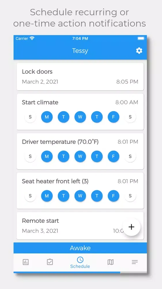 Capturas de tela do Bestla - Companion for Tesla