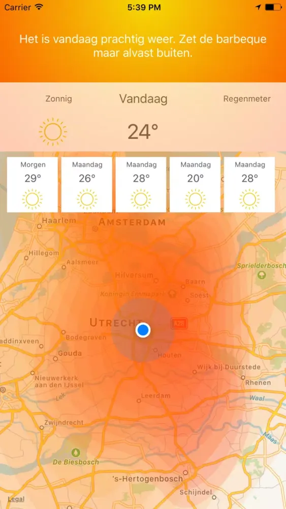 MooiWeer スクリーンショット