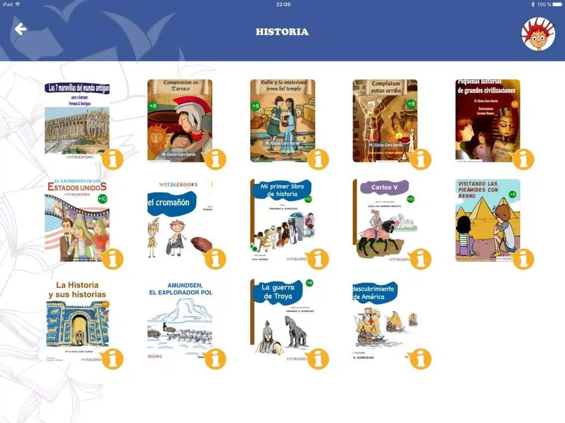 WeebleBooks - Libros gratuitos iPad  স্ক্রিনশট