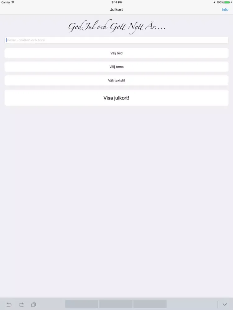 Julkort iPad  스크린샷