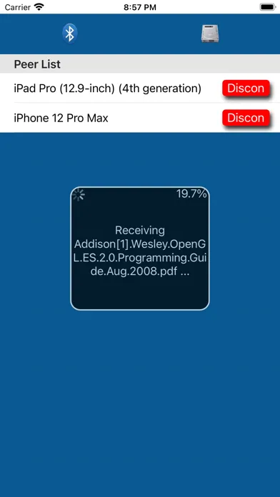 Capturas de pantalla de Bluetooth - File Transmission