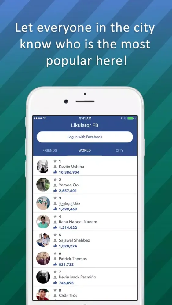 Screenshot di Likulator for Facebook