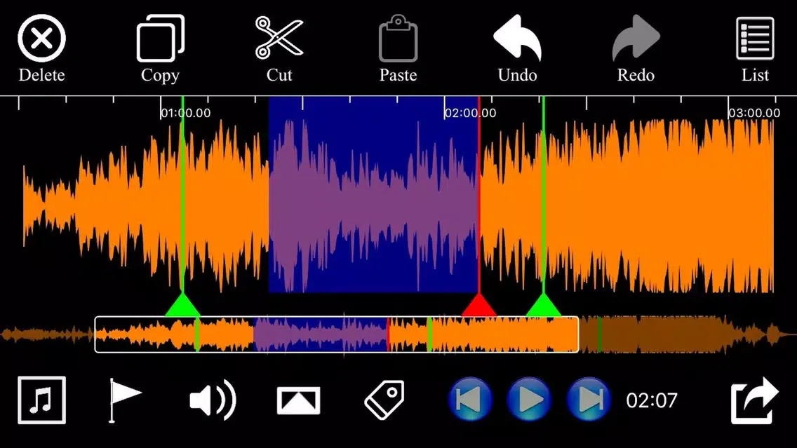 Tangkapan skrin Audio Trim & Audio Split Edit Pro