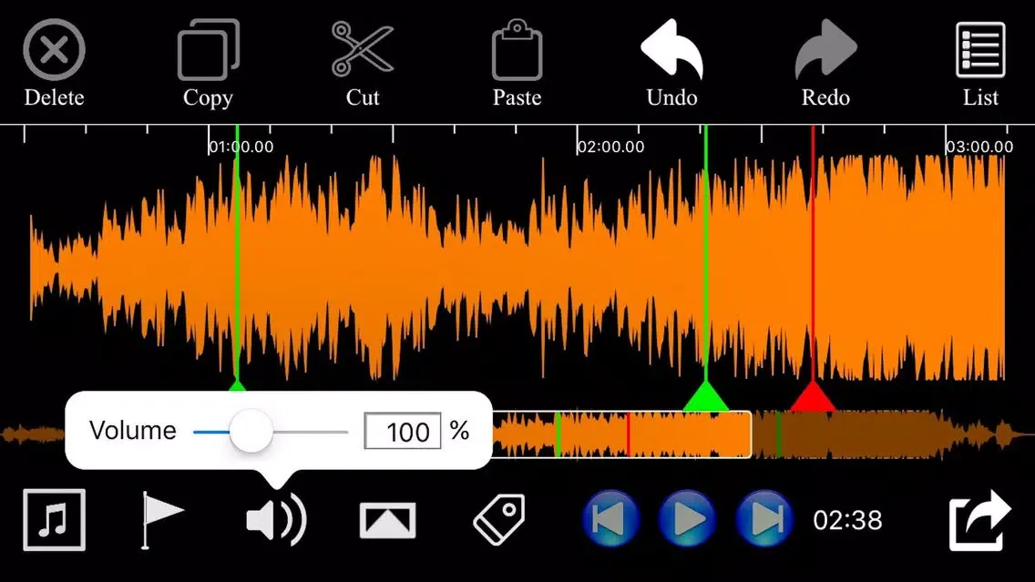 Tangkapan skrin Audio Trim & Audio Split Edit Pro