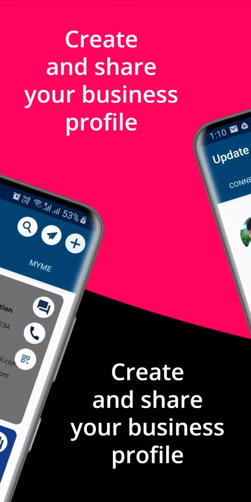 Zrzuty ekranu UpdateApp - Business card App
