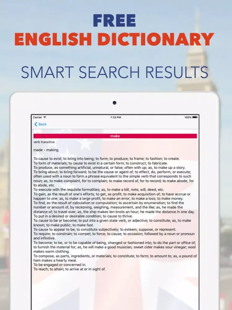 Скриншоты English Dictionary ! High Quality Free online Dictionary iPad 