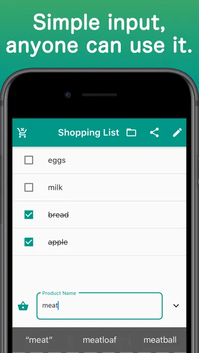 Budget Type Shopping List سکرین شاٹس
