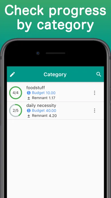 Budget Type Shopping List سکرین شاٹس