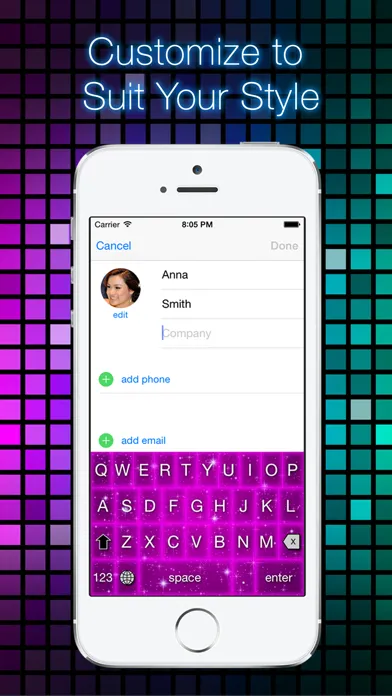 Glow Keyboard Customize Theme स्क्रीनशॉट