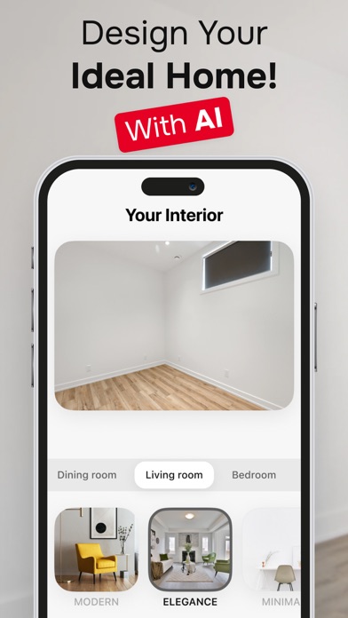 Tangkapan layar AI Interior Design: Home Decor