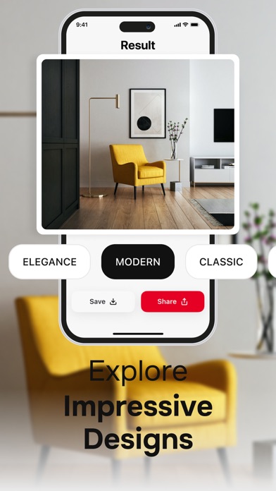 Tangkapan layar AI Interior Design: Home Decor