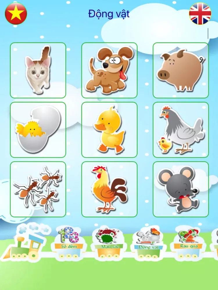 تصاویر Song Ngữ Anh Việt - Từ Vựng EV iPad 