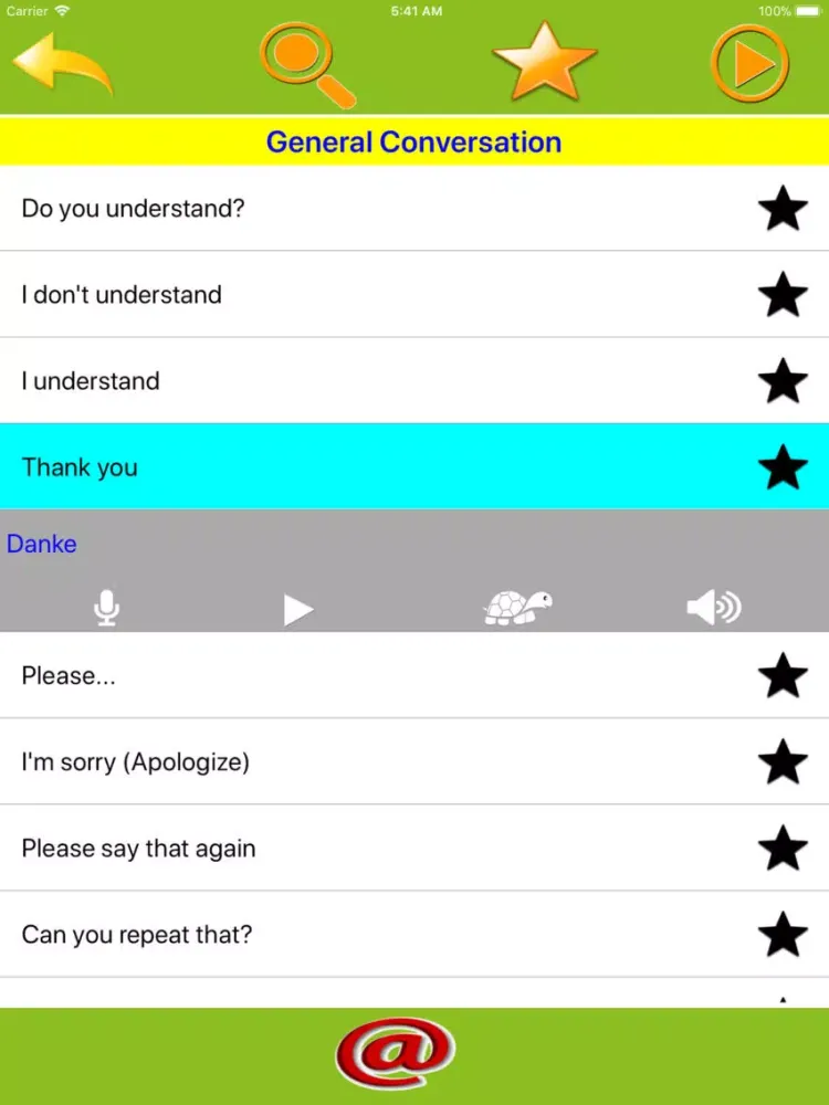 Speak German Everyday Phrases iPad 應用截圖