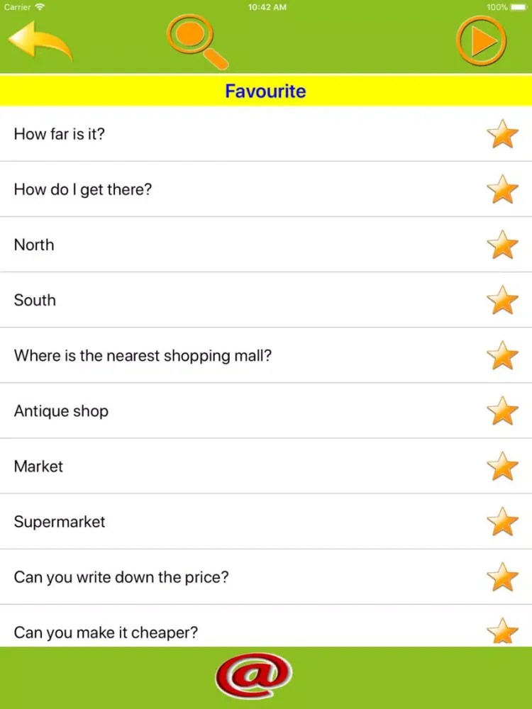 Speak Italian Everyday Phrases iPad 应用截图