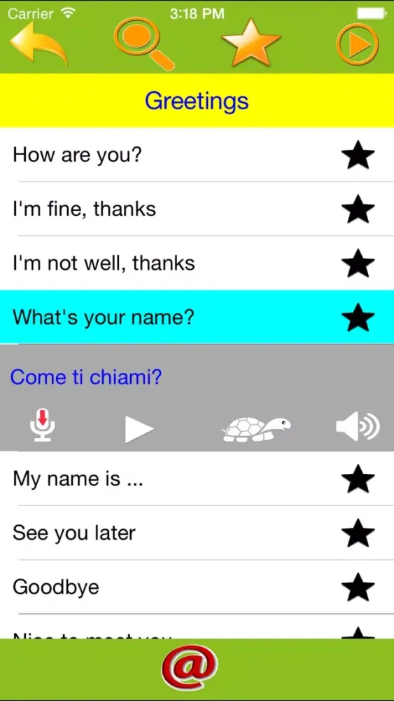 Speak Italian Everyday Phrases应用截图