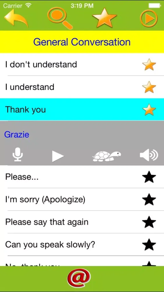 Speak Italian Everyday Phrases应用截图
