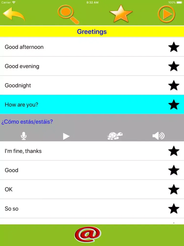Скриншоты Speak Spanish Everyday Phrases iPad 