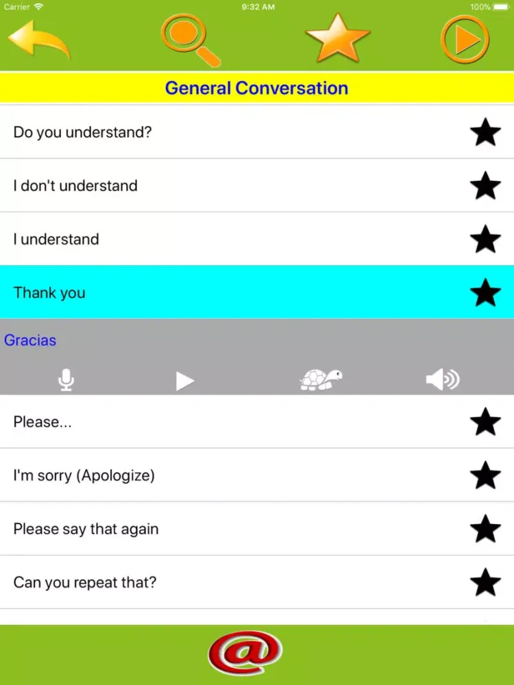 Скриншоты Speak Spanish Everyday Phrases iPad 