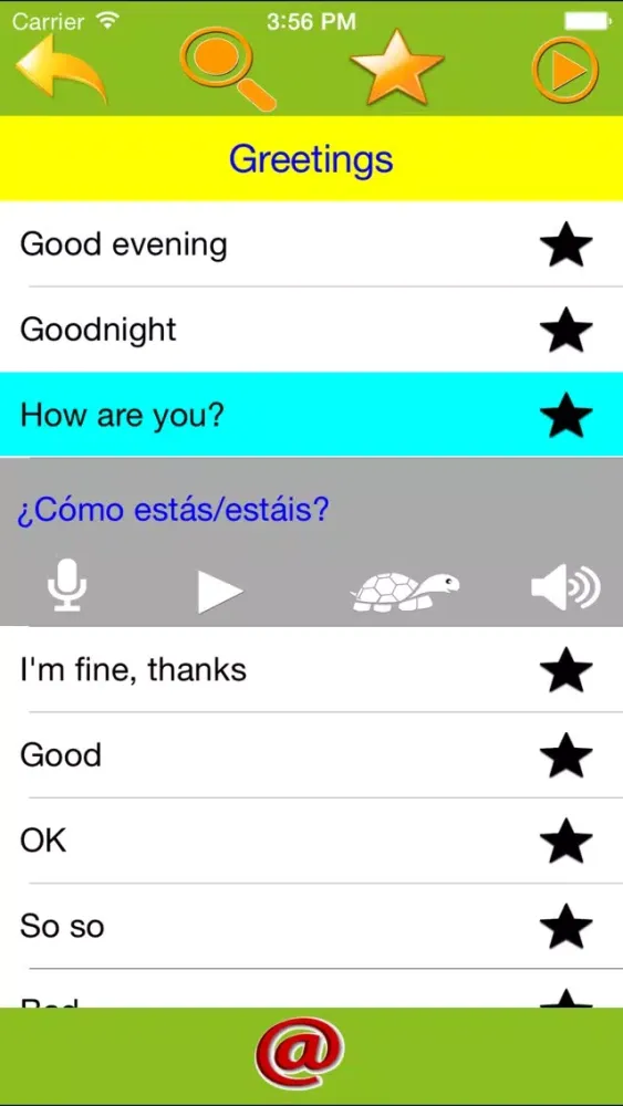 Скриншоты Speak Spanish Everyday Phrases