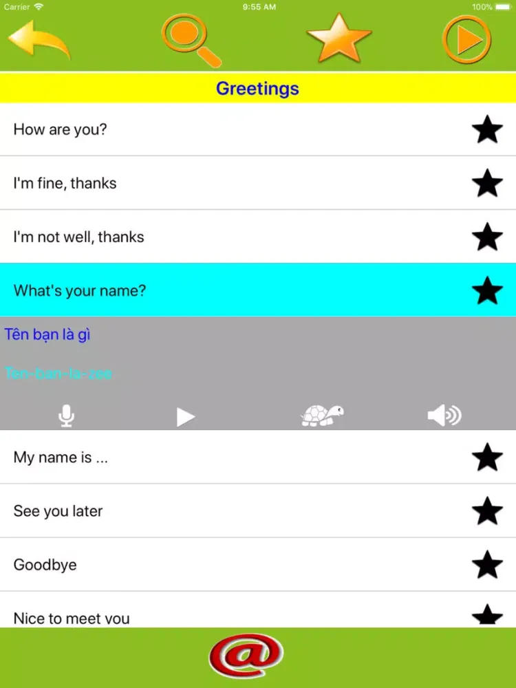 Speak Vietnamese Phrases iPad  स्क्रीनशॉट