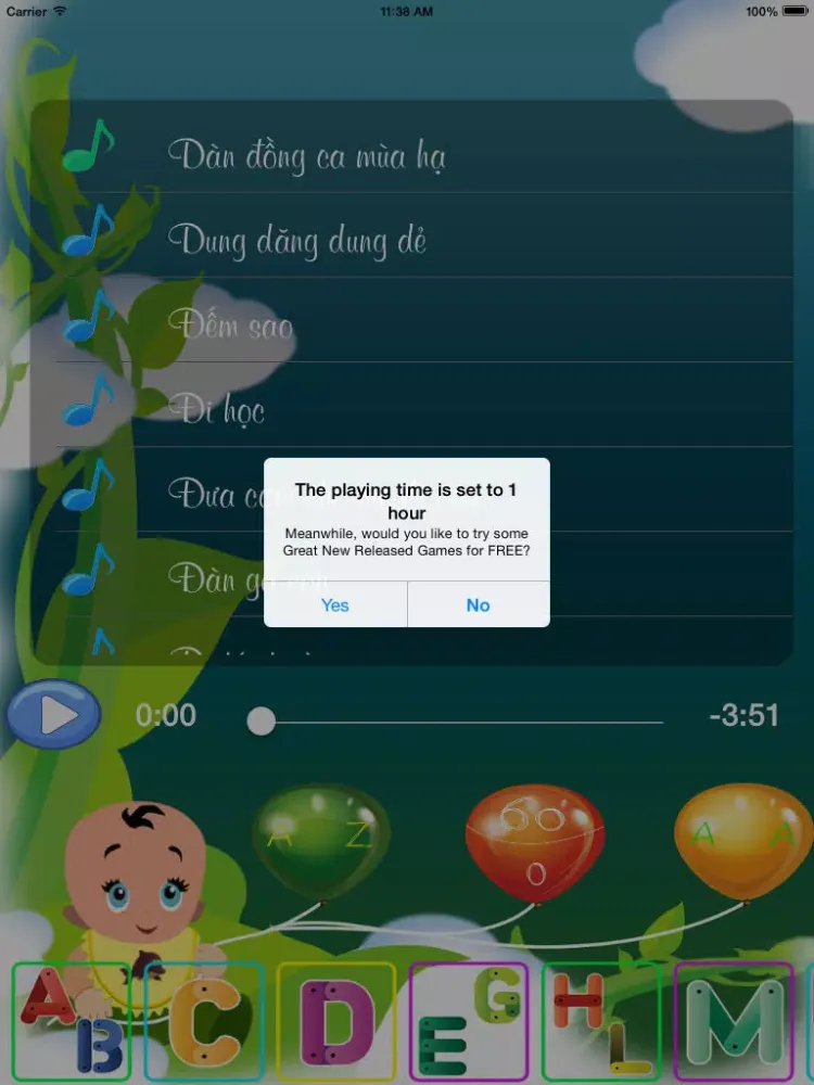 Captures d'écran de Nhạc Cho Bé - Tuyển Tập Những Bài Hát Thiếu Nhi Việt Nam Hay Nhất ( The Best Of Vietnamese Kid Songs ) iPad 