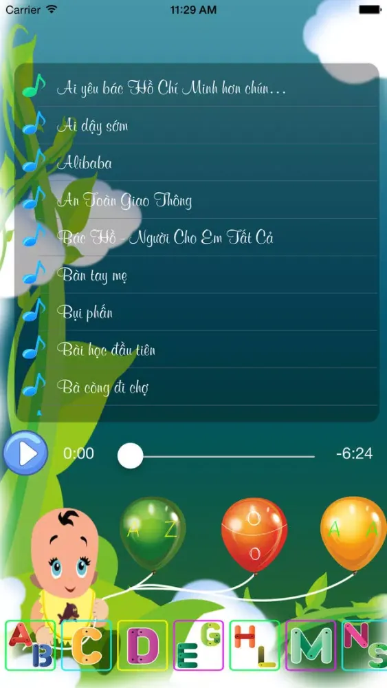 Captures d'écran de Nhạc Cho Bé - Tuyển Tập Những Bài Hát Thiếu Nhi Việt Nam Hay Nhất ( The Best Of Vietnamese Kid Songs )