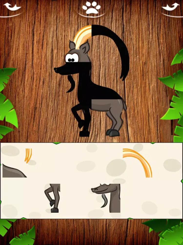 ภาพหน้าจอของ Safari Animal Jigsaw Puzzle iPad 