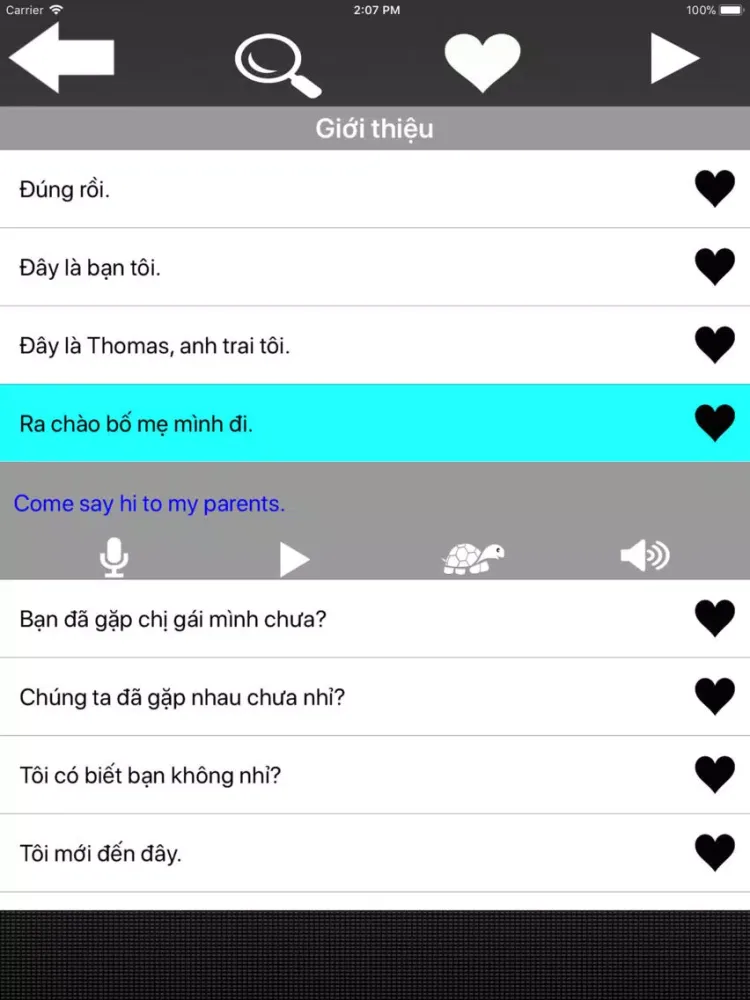 Screenshot di Tiếng Anh Giao Tiếp Hàng Ngày iPad 