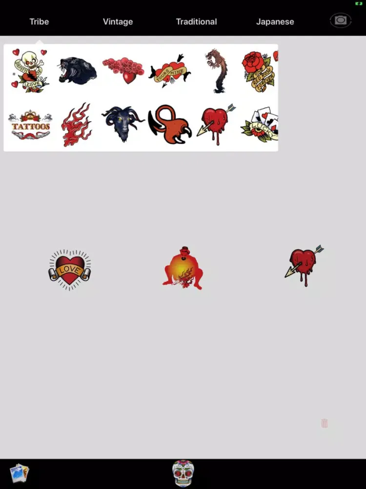 Tattoo Camera - create tattoo iPad  Screenshots