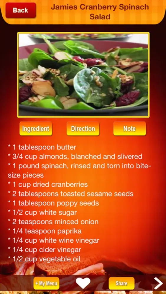 Capturas de tela do Top100 Recipes - The most famous and delicious food all over the world