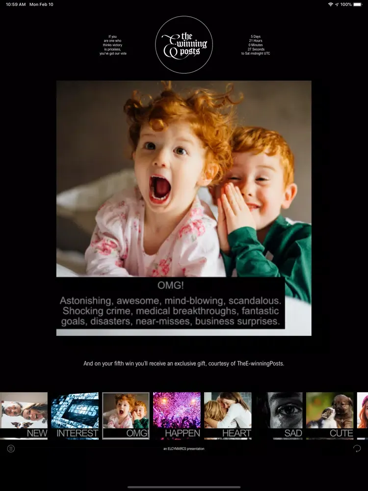 TheE-winningPosts iPad  Ekran Görüntüleri