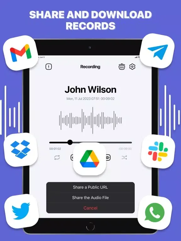 Tangkapan layar Call Rec - Call Recorder App iPad 