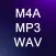 Audio Convert to MP3 M4A WAV