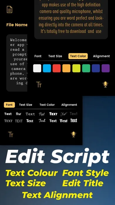 Ảnh chụp màn hình của Teleprompter : AI Video Prompt
