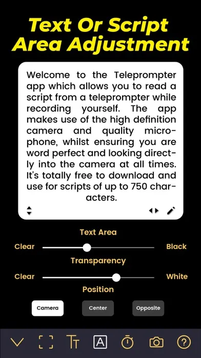 Ảnh chụp màn hình của Teleprompter : AI Video Prompt