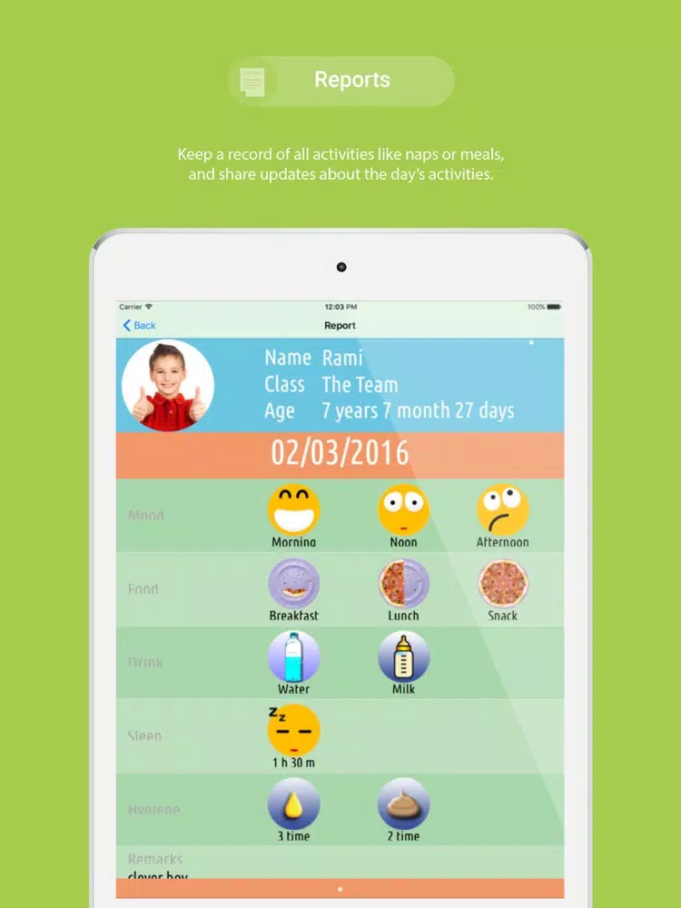 Capturas de pantalla de Tago International Nursery iPad 