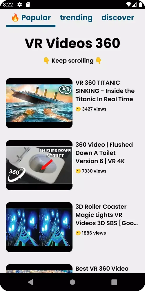 VR Videos 360应用截图