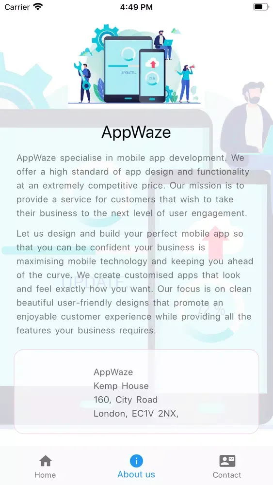 Tangkapan skrin AppWaze