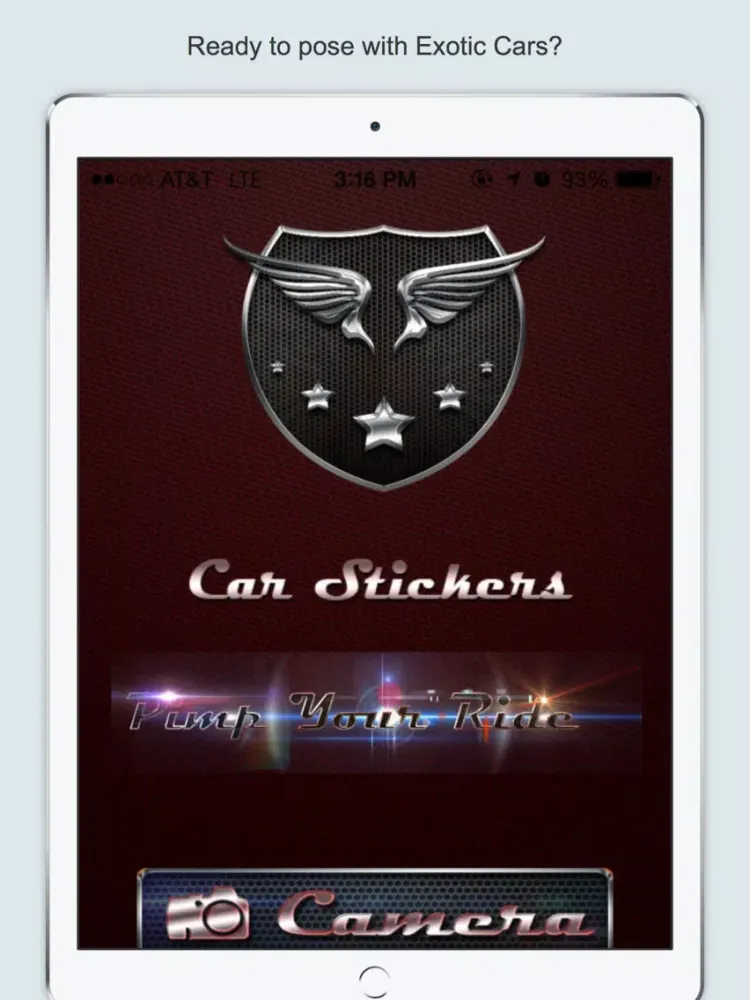 Exotic Cars Photo Editor FREE: Draw/Stamp Cars iPad 应用截图