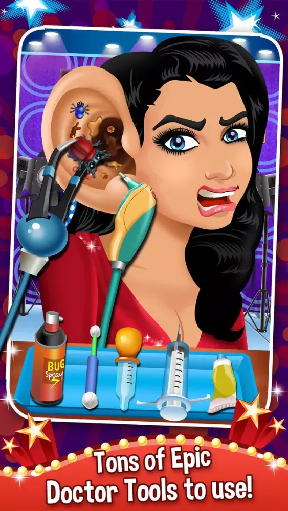 Celebrity Ear Surgery Doctor Simulator - my surgeon salon & little dr spa makeover mommy games for kids Screenshots
