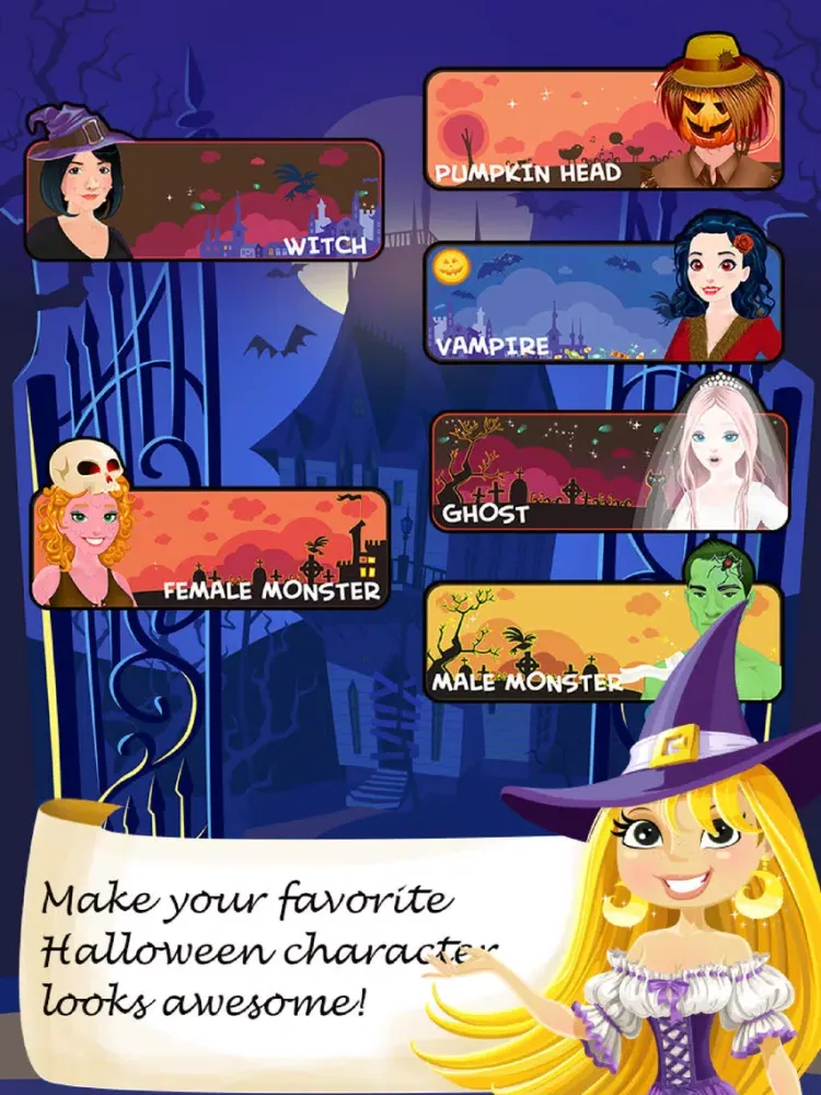 Halloween Salon Spa Makeover Doctor Game iPad  Screenshots