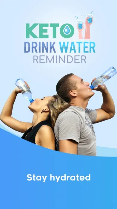 Capturas de tela do Keto Drink Water Reminder
