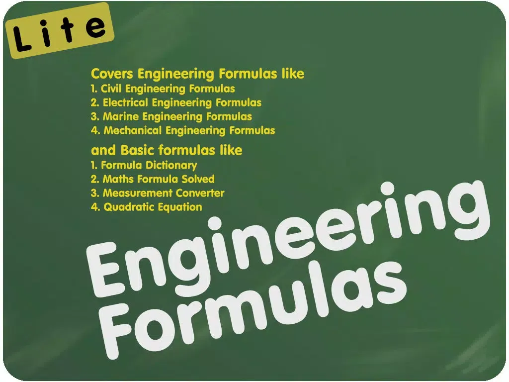 Engineering Formulas iPad  스크린샷